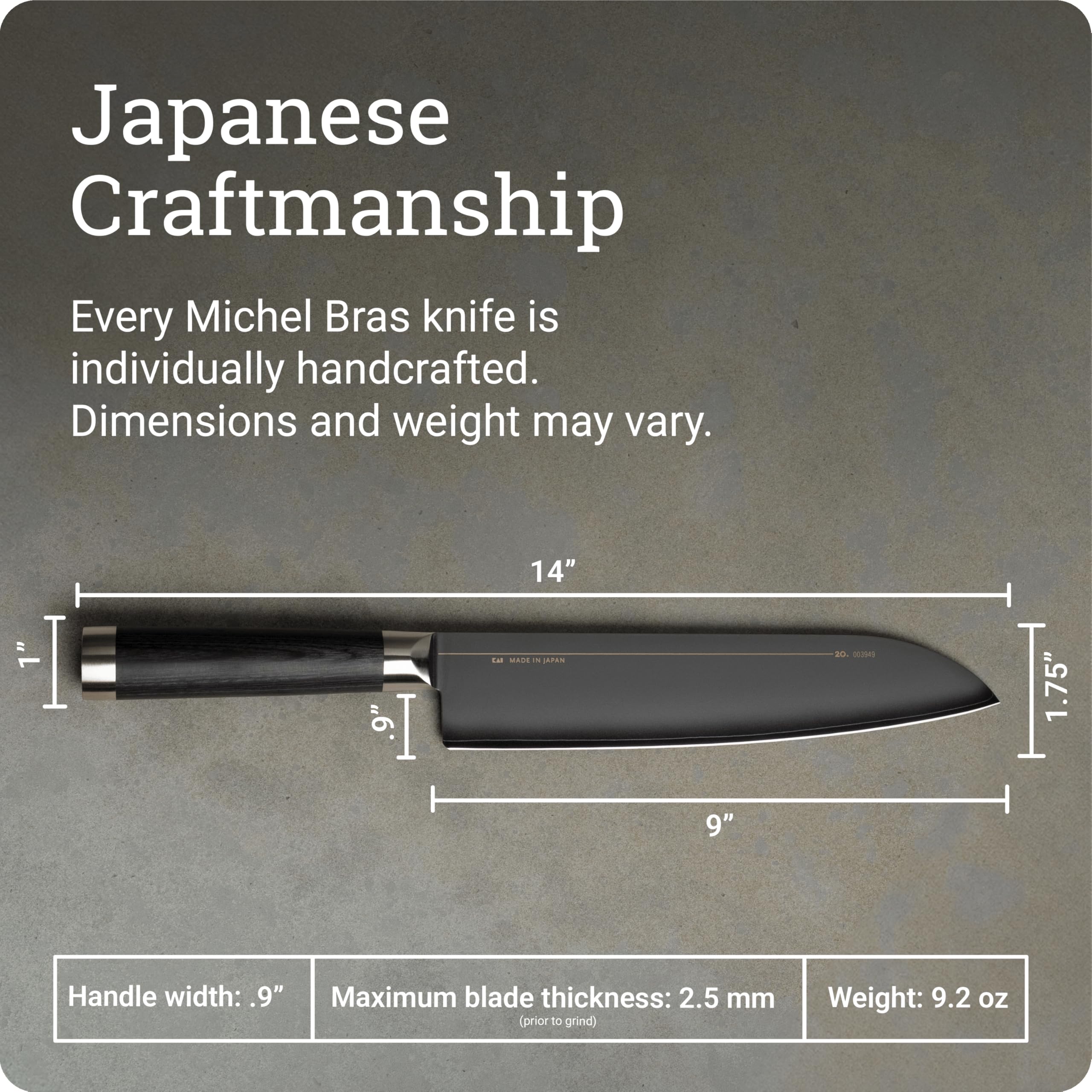Amazon.co.jp: 貝印 Michel BRAS (ミシェル ブラス) No.5 225mm 牛刀